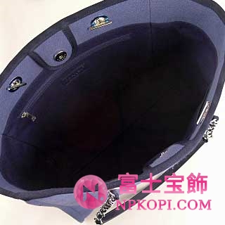 シャネル スーパーコピー　2012年春夏新作　DEAUVILLE　キャンバストートバッグ デニムブルー　A67001AZQW